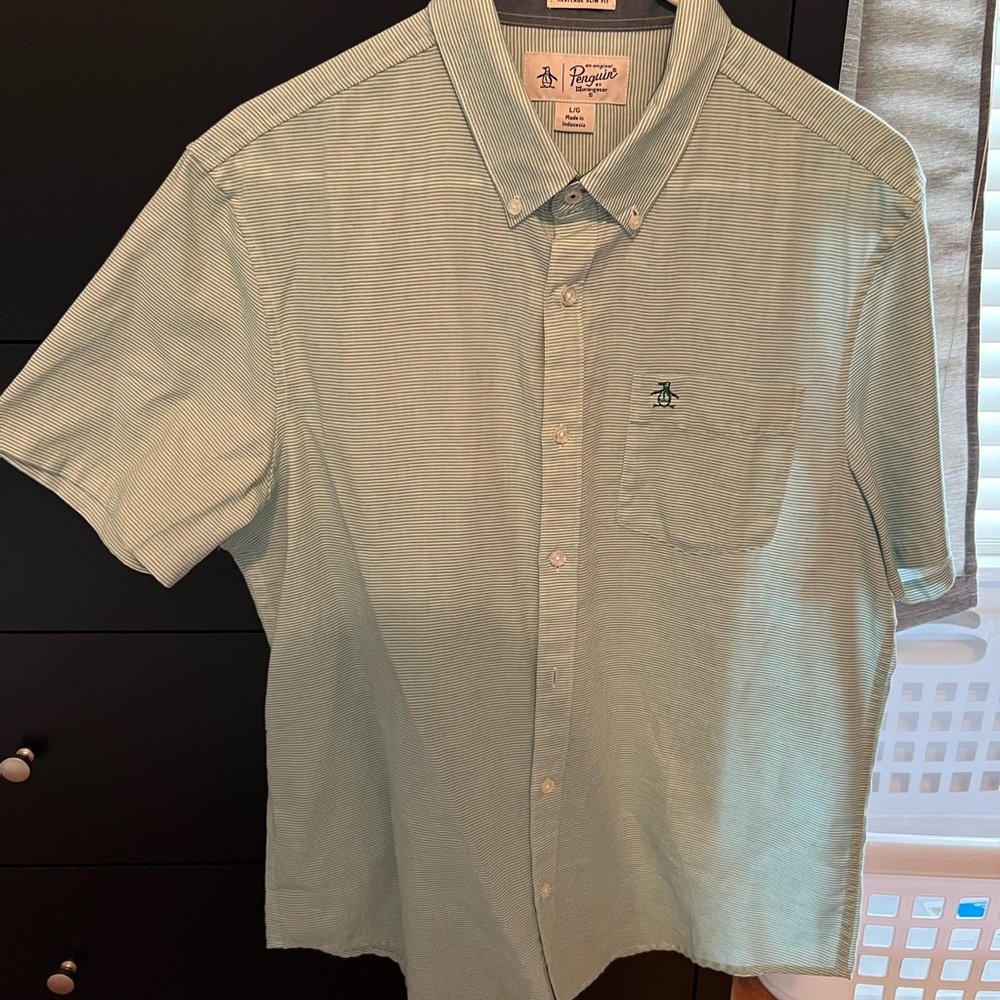 Penguin short sleeve button up